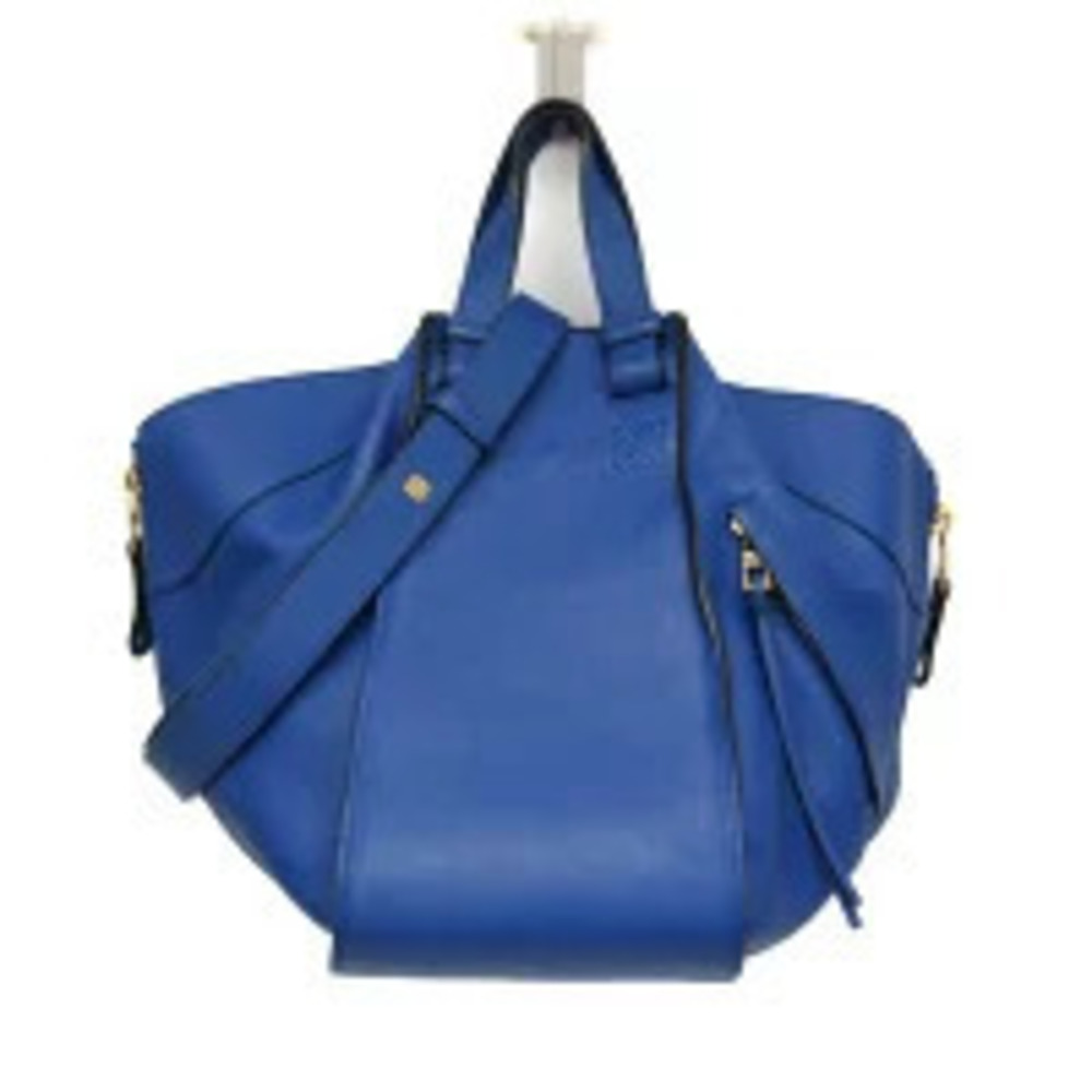 Loewe Hammock Leather 2Way Shoulder Bag Blue